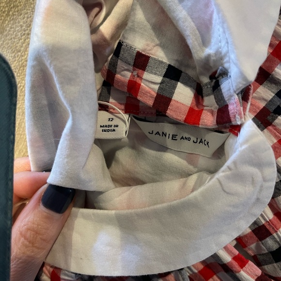 Janie and Jack Gingham Parade Dress - Picture 3 of 5